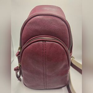 Sonoma Goods For Life Acosta Maroon Rose Sling Bag